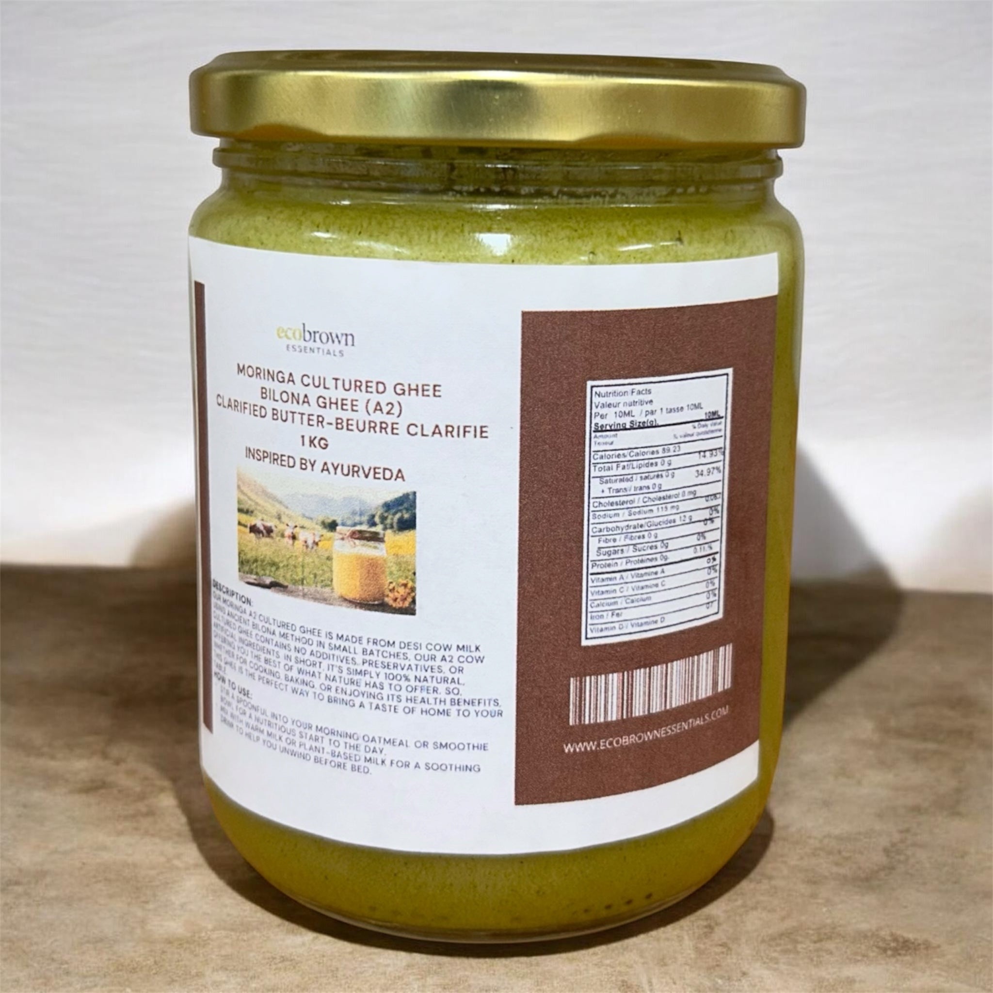 Pure A2 Moringa Ghee, Gir Cow A2  Moringa Ghee | Vedic Bilona Method| Curd-churned A2 Ghee | Cultured Ghee | Grass-fed free grazing cows | Protein Rich Moringa Ghee