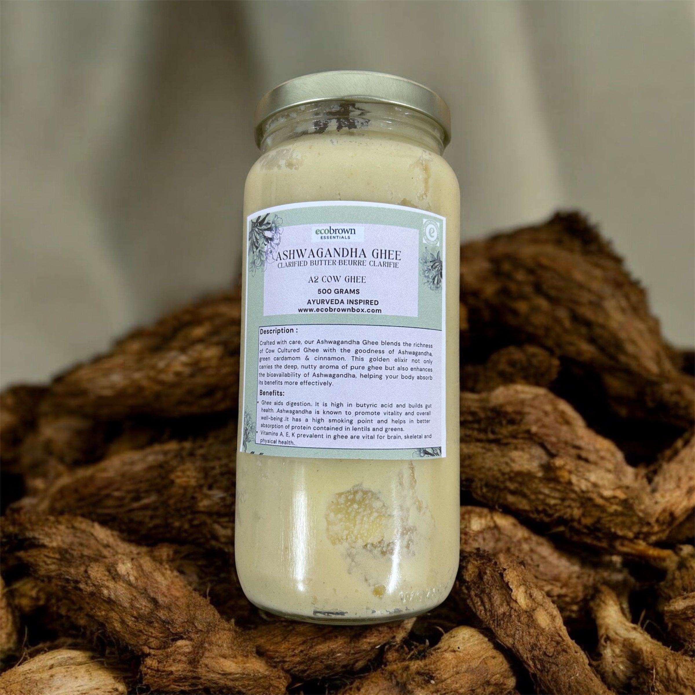 Organic A2 Ghee | Ashwagandha Ghee| Curd-churned A2 Ghee | Cultured Ghee | Grass-fed free grazing cows | Pure Desi Ghee