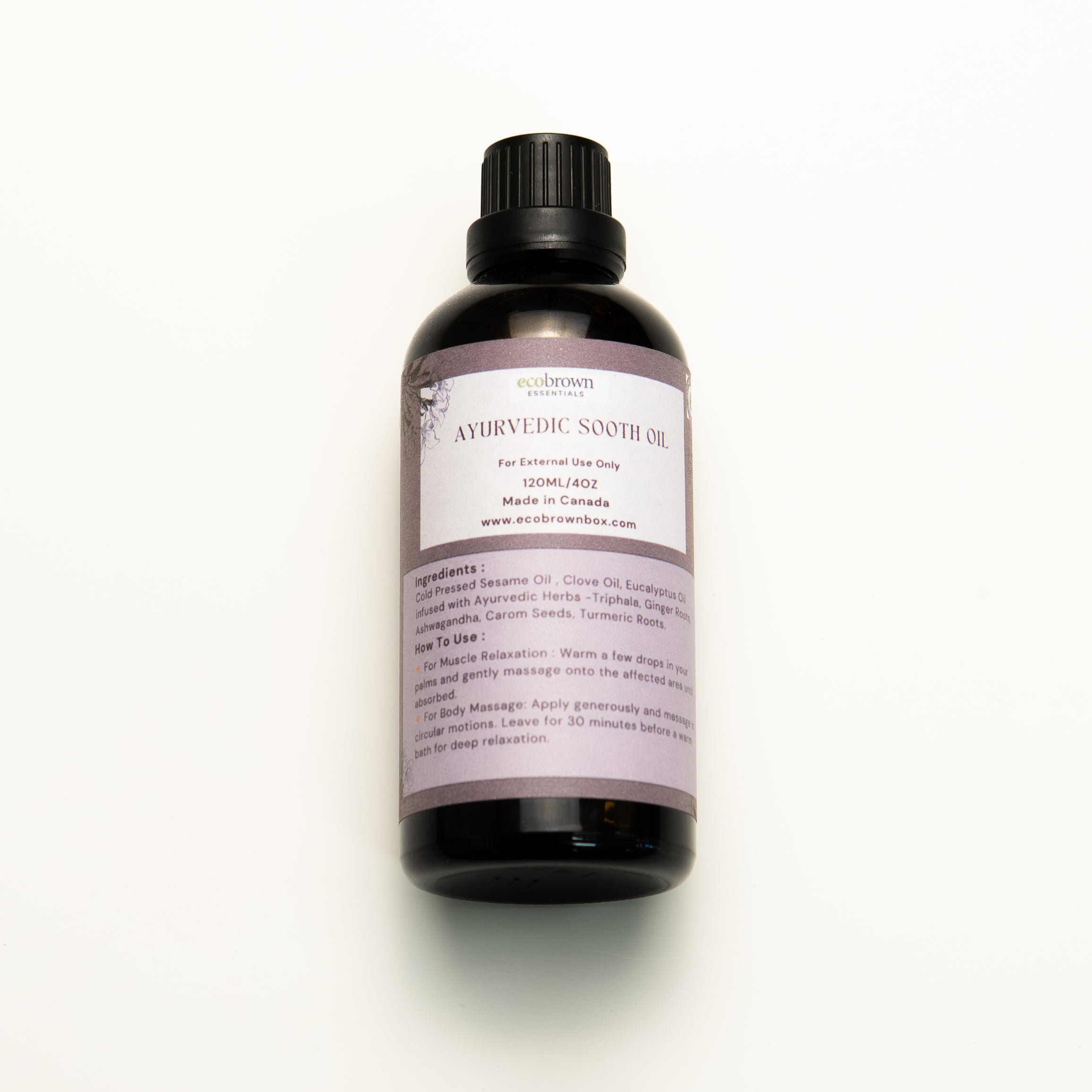Ayurvedic Sooth Oil | Abhyanga Massage Oil for Joint, Muscle & Nervous System Balance