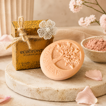 French Pink Clay & Rose Handmade Soap Bar |Goat Milk & French Clay Soap Bar | Clay Soap for Oily Skin | Made in Ontario