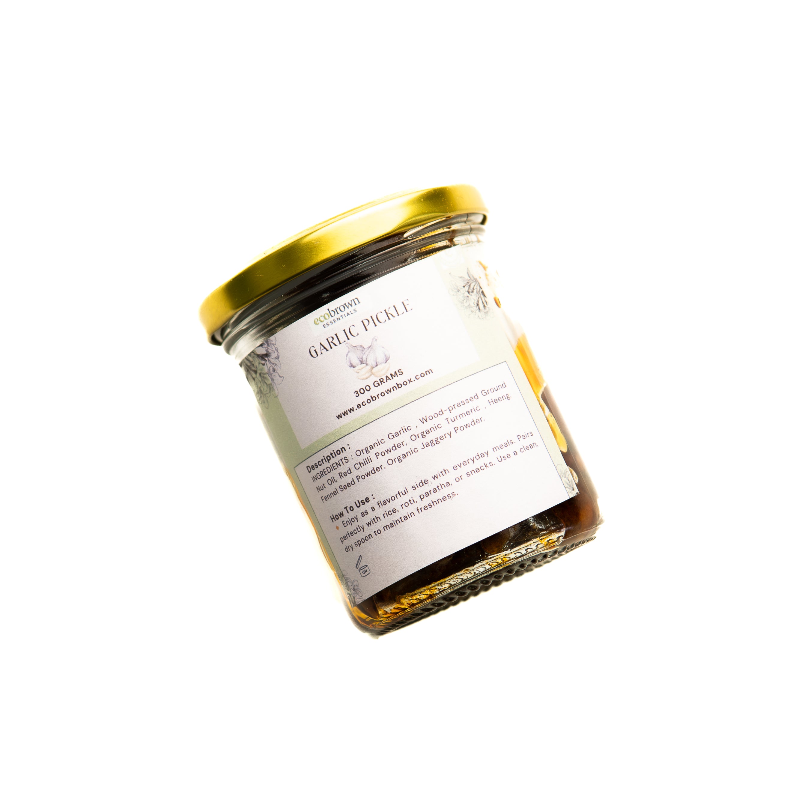 Garlic Pickle | Pungent Garlic Pod Pickle | Traditional Organic Fermented Garlic Pickle
