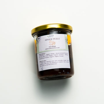 Ginger Pickle | Organic Sun-Matured Ginger Pickle | Traditional Ayurvedic Digestive Pickle