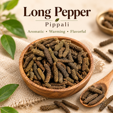 Organic Long Pepper (Pippali) | Digestive Spice | Ideal for Herbal Blends