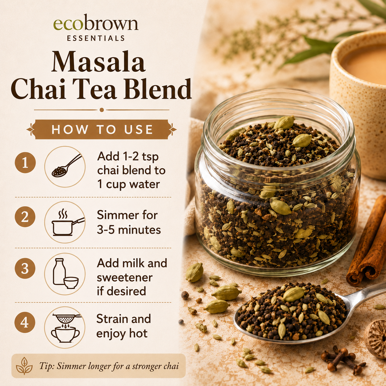 Masala Chai Tea | Organic Masala Chai