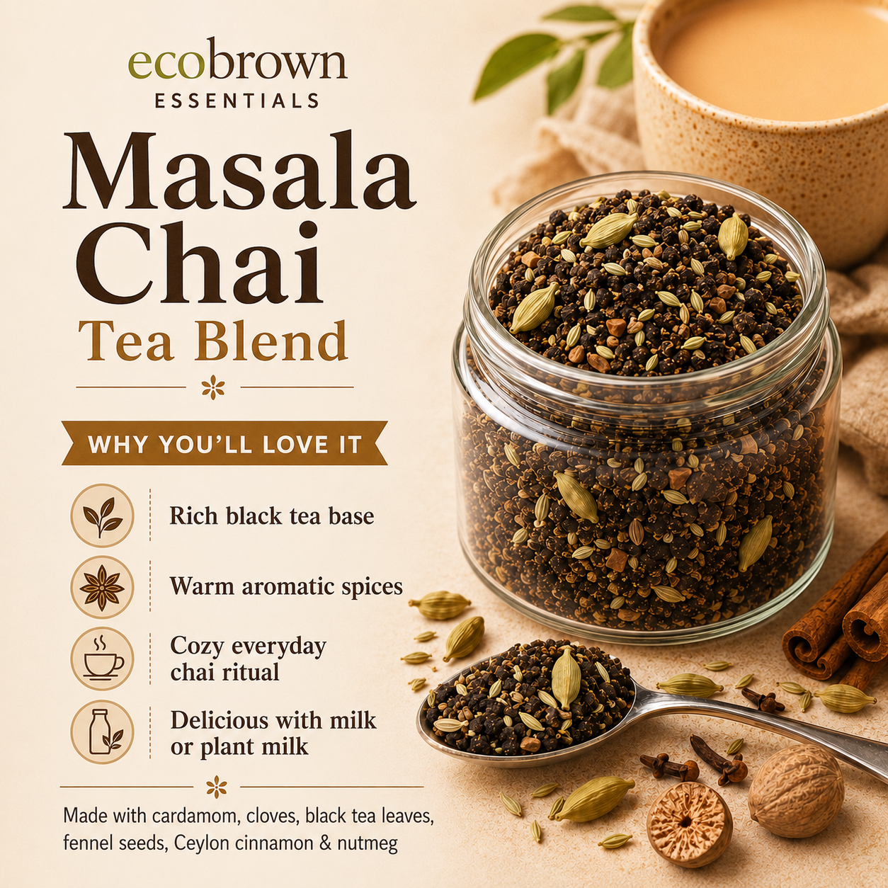 Masala Chai Tea | Organic Masala Chai