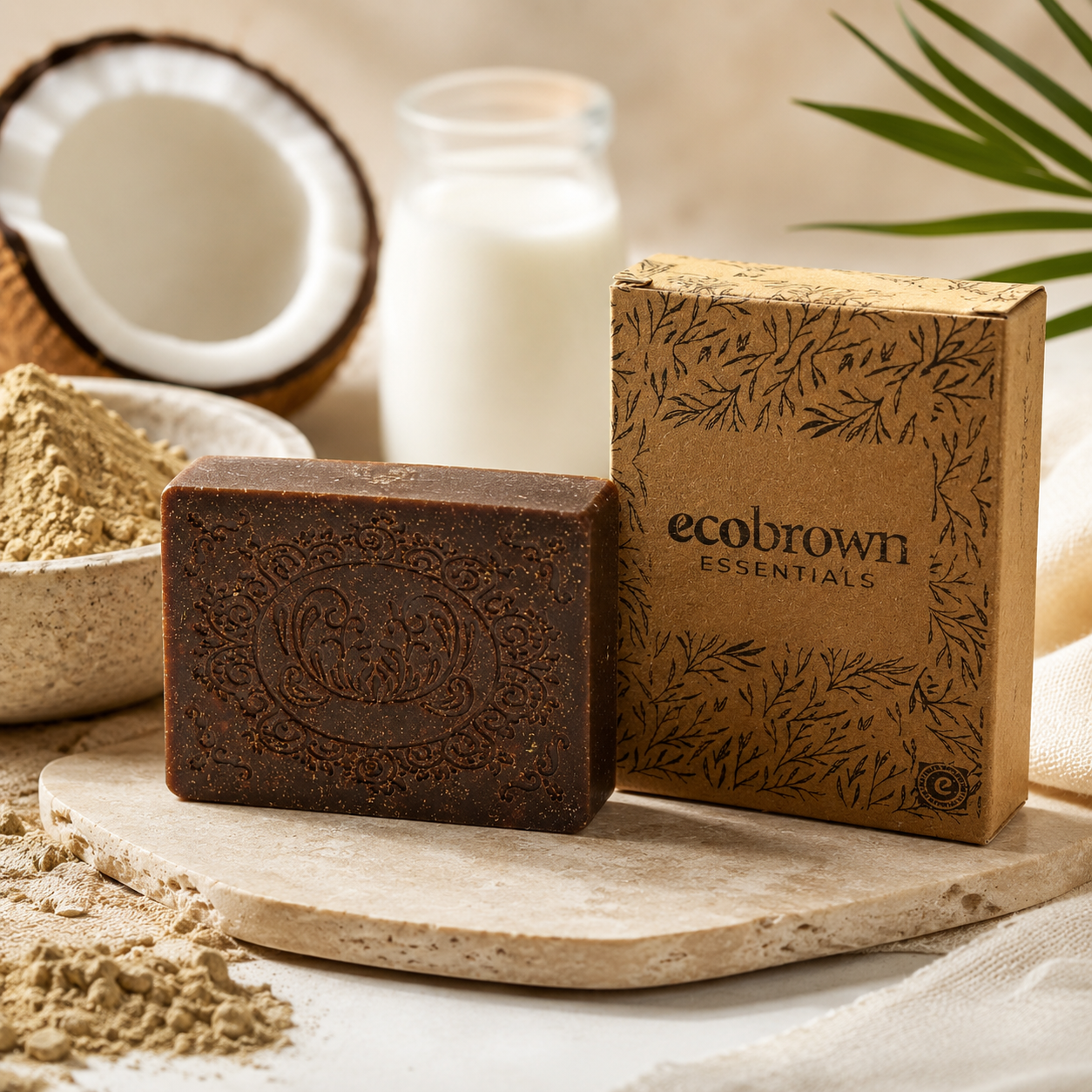 Ayurvedic Facewash soap | Multani Mitti Handmade Soap | Fuller's Earth Clay Soap | Coconut Milk soap