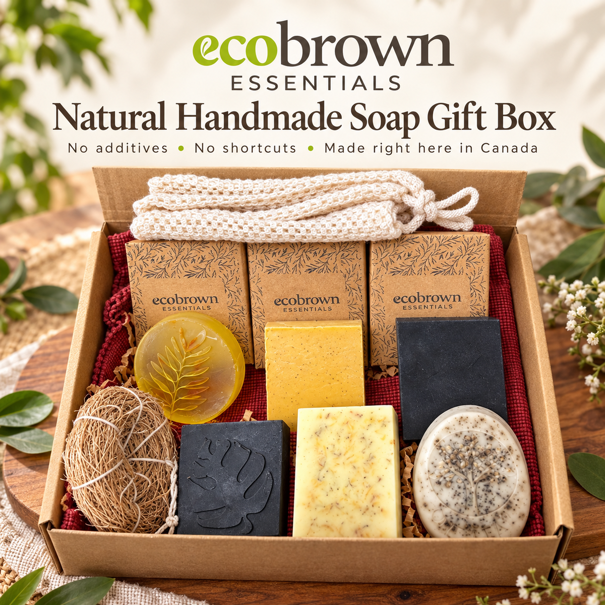 Ayurvedic Assorted Soaps Gift Box | Handmade Ayurvedic Soaps Set  | Thoughtful Gift Box |Zero Waste Gifts|Natural Handmade Soaps