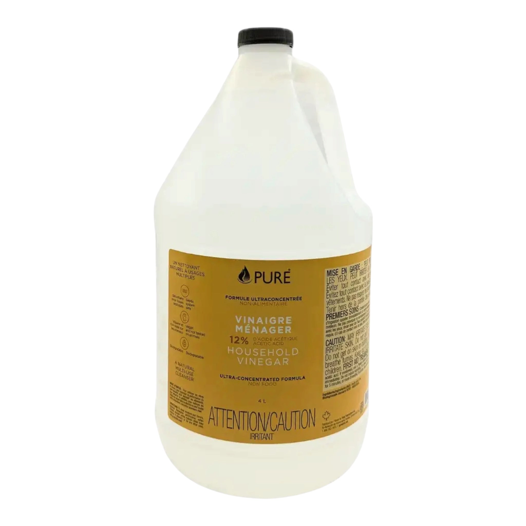 Pure 12% Household Vinegar | Cleaning Vinegar | Multi Purpose Cleaner | Eco Friendly Cleaning Solution
