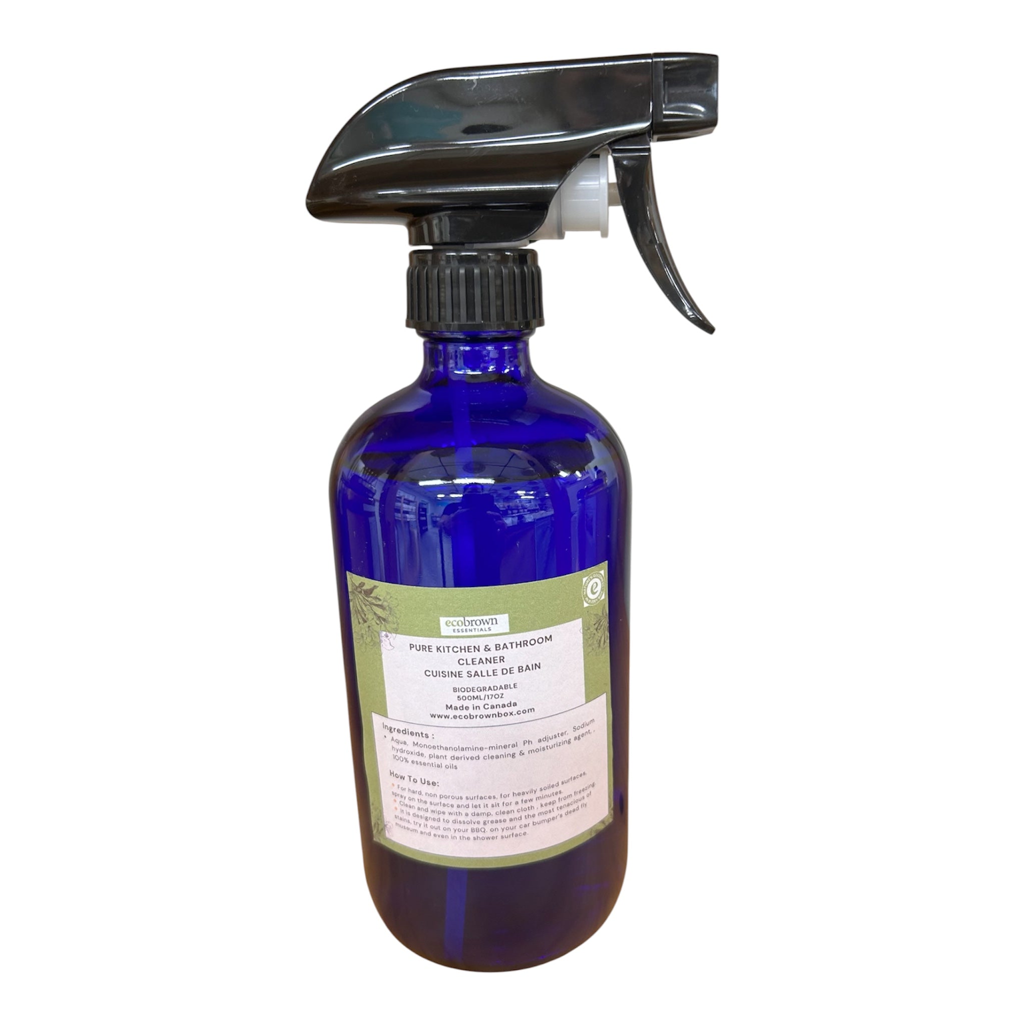 Pure Kitchen + Bathroom Cleaner -Peppermint| Non Toxic Cleaner | Chemical Free Cleaner | Eco Friendly Cleaner | Sustainable Cleaning Product