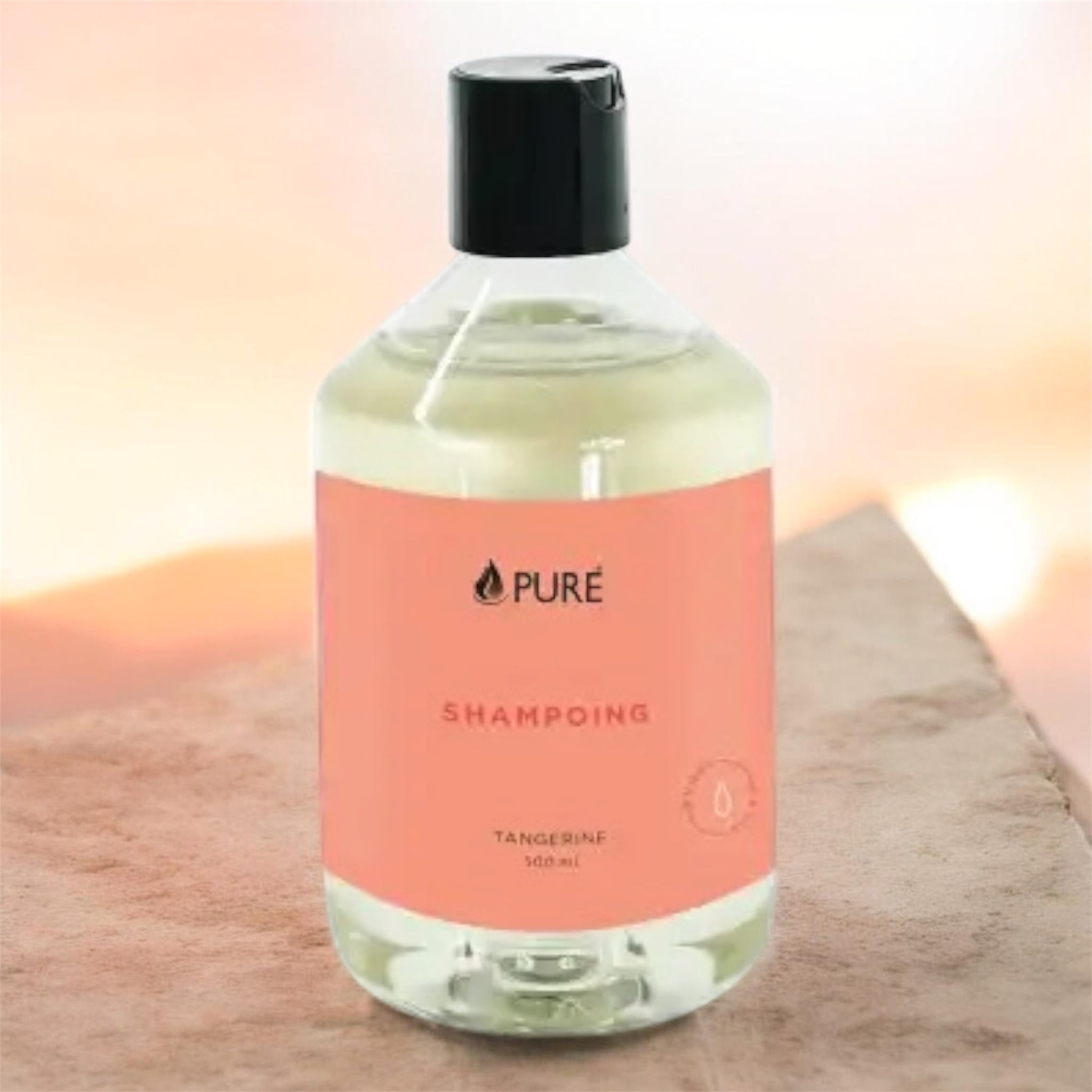 Pure Shampoo Tangerine | All Hair Types | Rich & Hydrating Shampoo | Natural Shampoo for Danruff| Sulfate Free Shampoo |Cruelty Free , Vegan Helps with Sensitive Skin