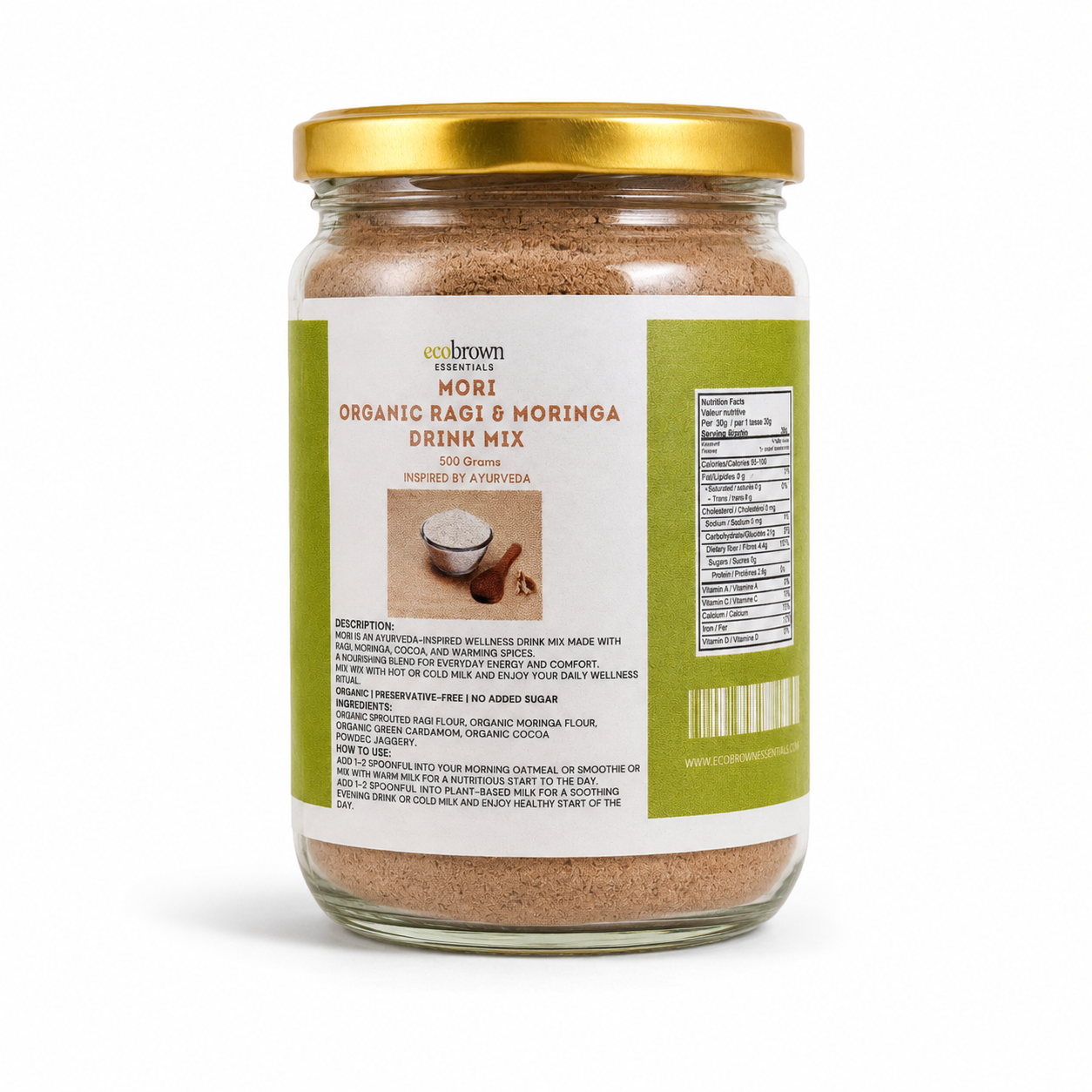 Mori -Sprouted Ragi & Moringa Drink Mix