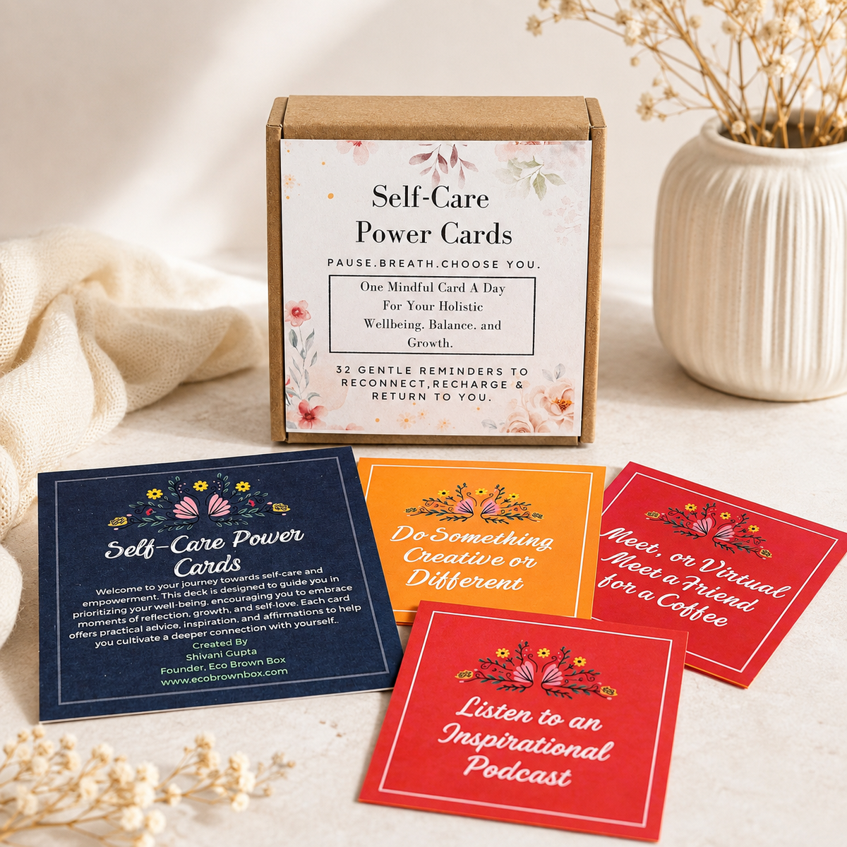 Self-Care Cards Deck | Self-help Cards | Affrimation Cards