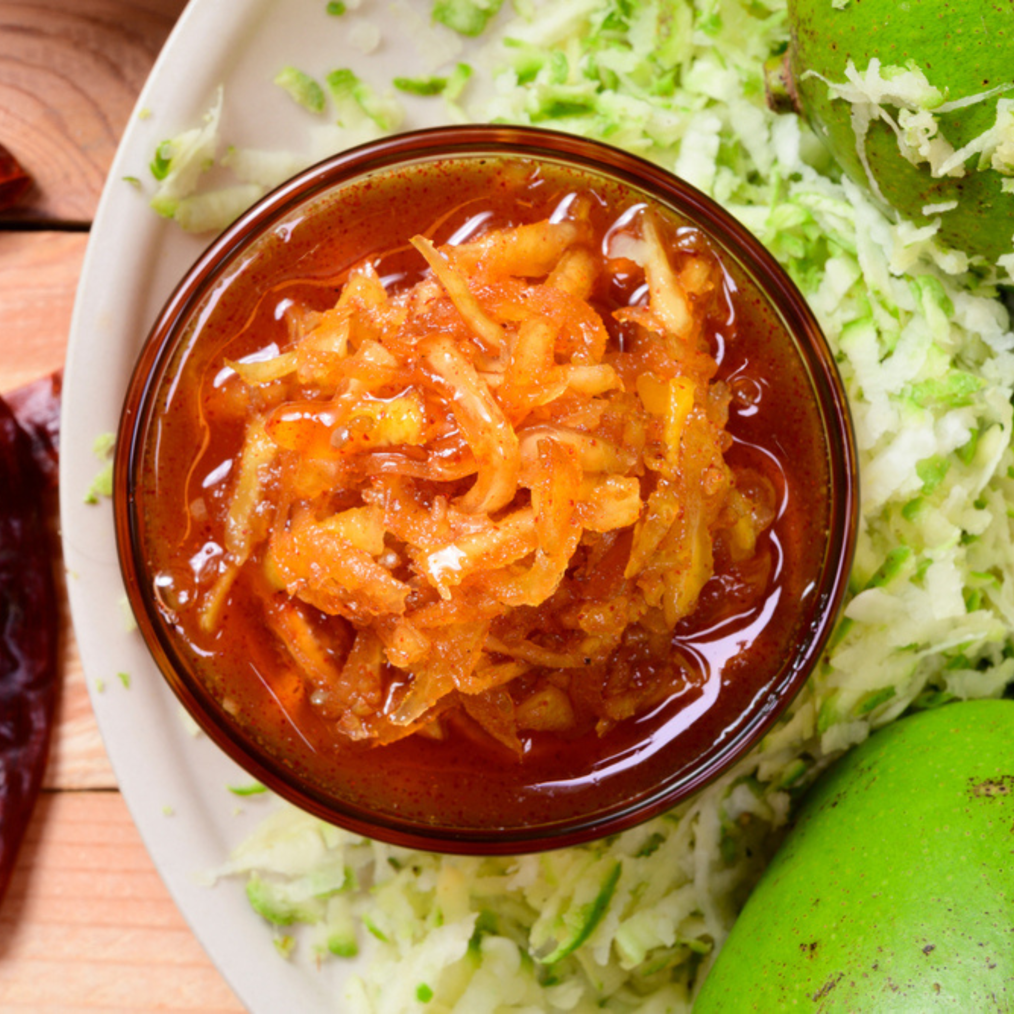 Raw Mango Pickle | Traditional Sweet Mango Pickle | Chunda