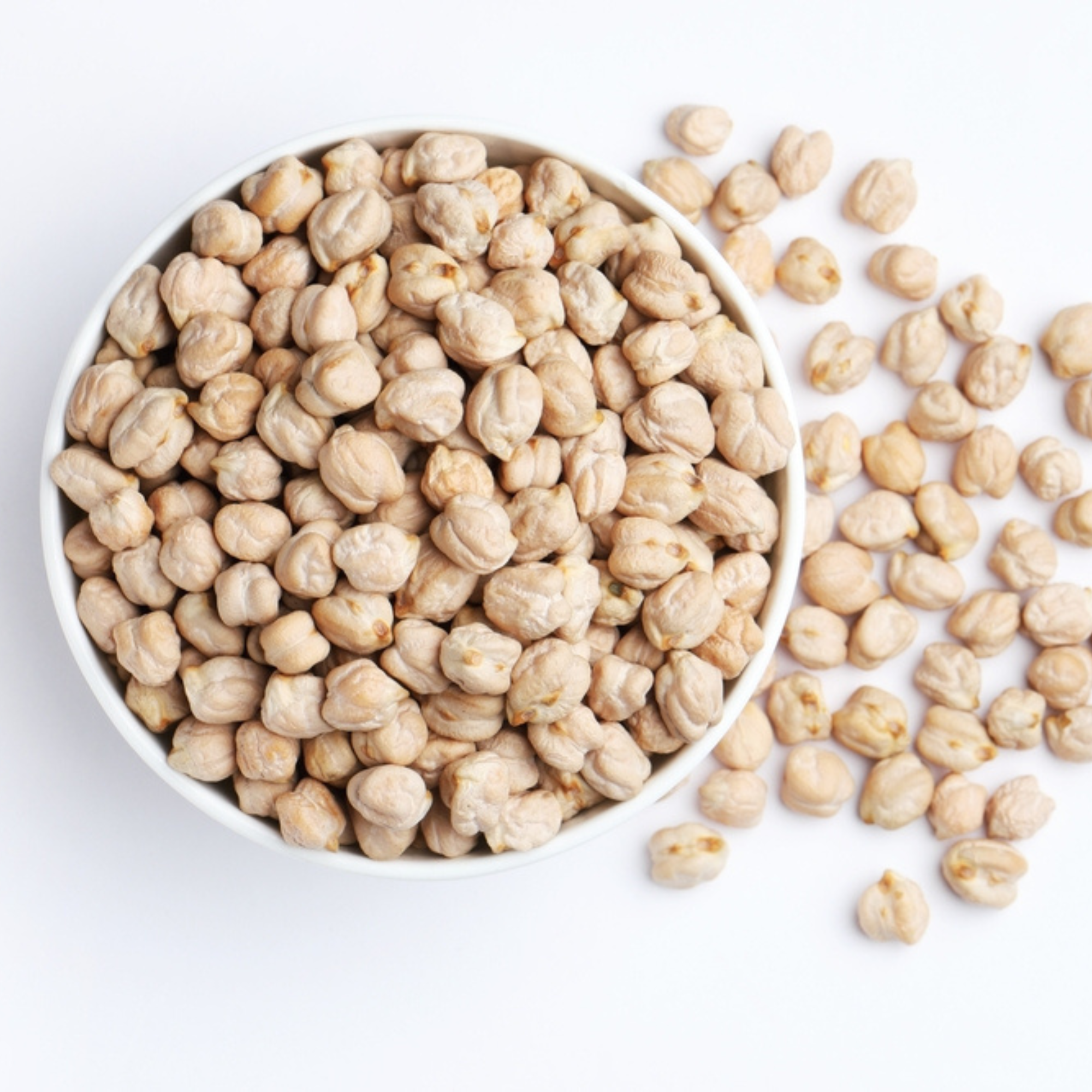 White Chickpeas | Organic White Chickpeas | White Chana | High Protein Chickpeas | Low GI Pulses | Unpolished Kabuli Chana | Plant-Based Protein Foods