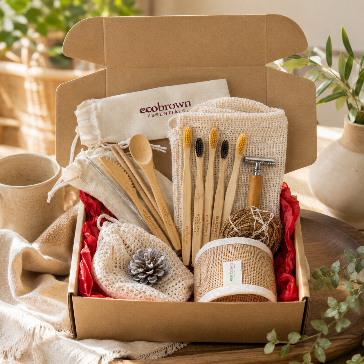 Zero Waste Starter Kit| Zero Waste Starter Bundle | Thoughtful Gift Box |Zero Waste Everyday Essentials